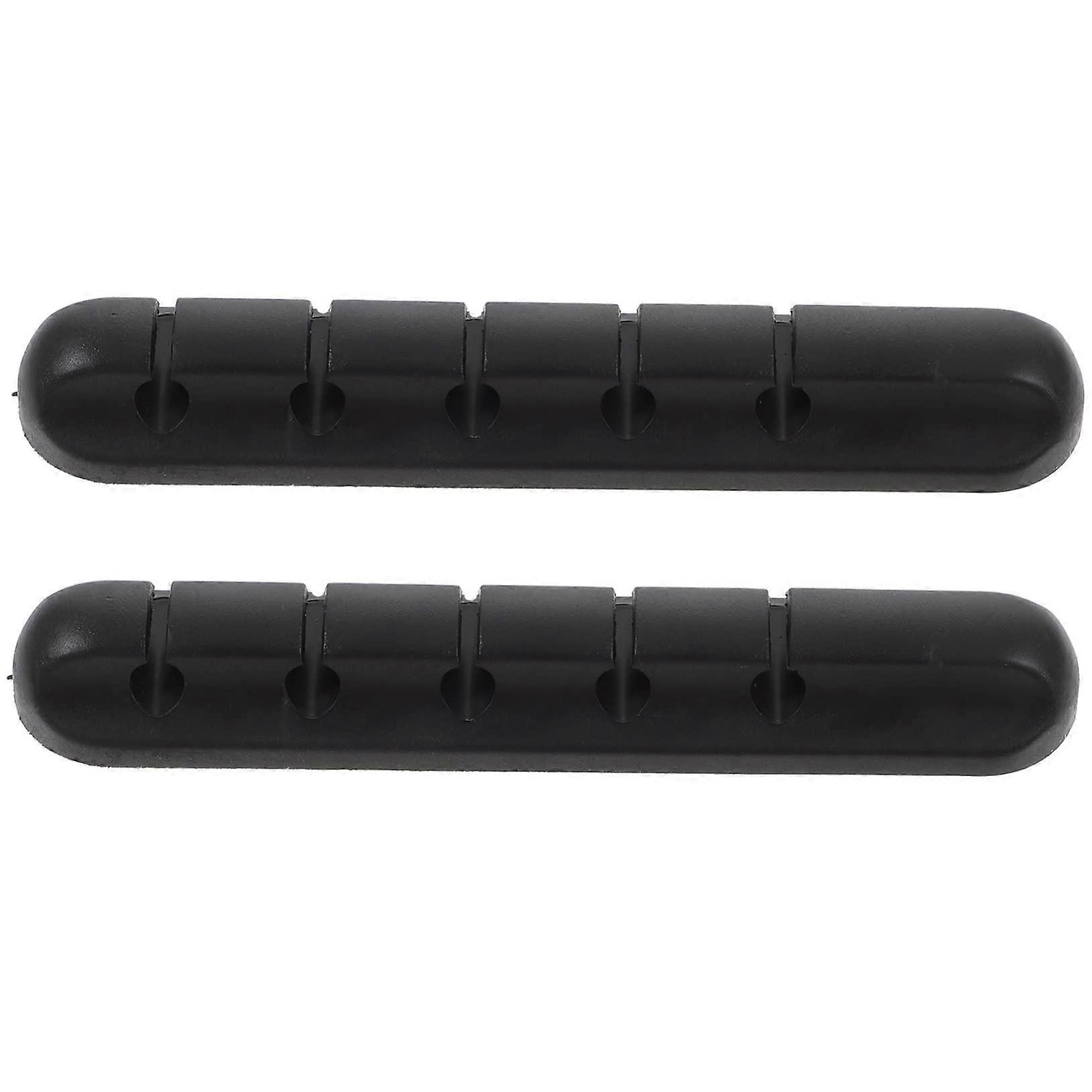 2pcs Cable Organizer Clips with Secure Adhesive Mount for Car and Home USB Wire Management