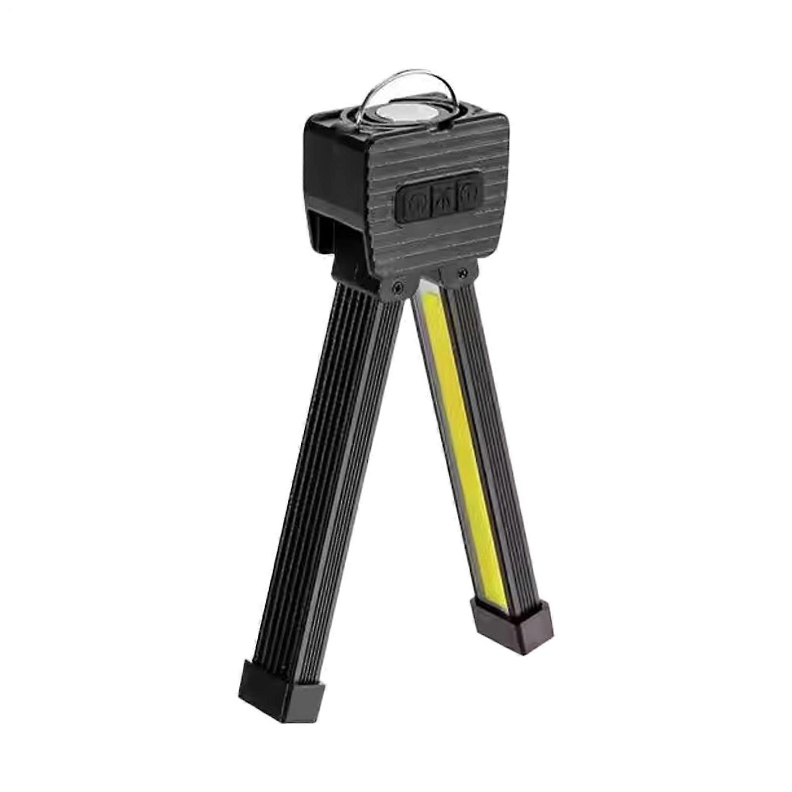 Rechargeable LED Work Light with Hooks, 7Level Dimming, Foldable Waterproof Flashlight for Camping