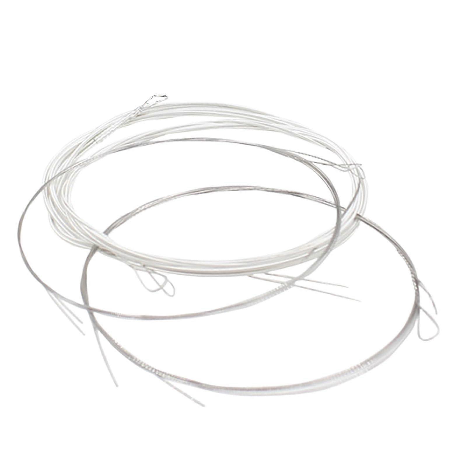 Mandolin Strings Set 8Pcs Silver Plated Copper for Clear Balanced Tone and Long Lasting Durability