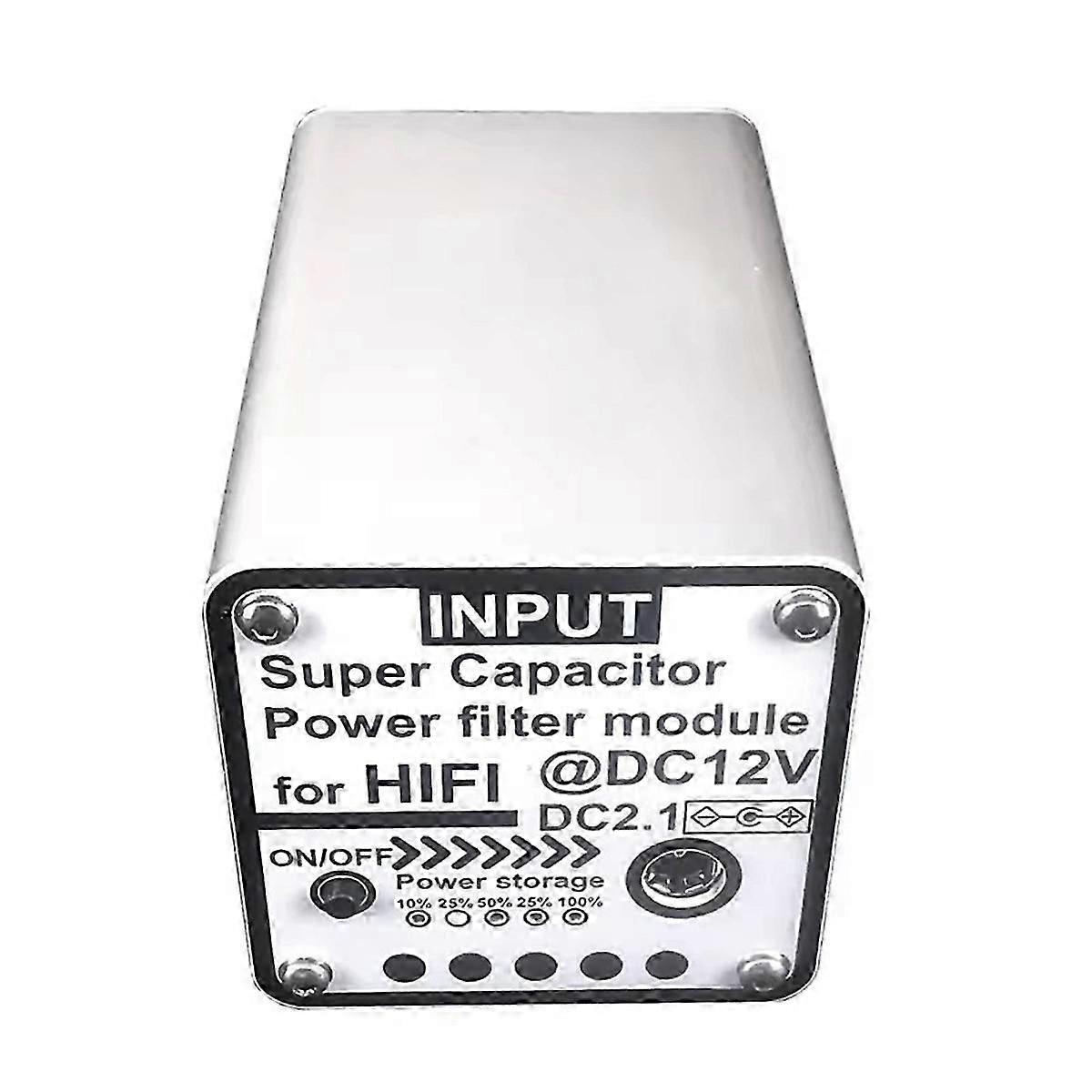 12V3F Version Power Filter DC2.1 Input Output Suitable for HiFi Audio Video Equipment Amp Amplifier