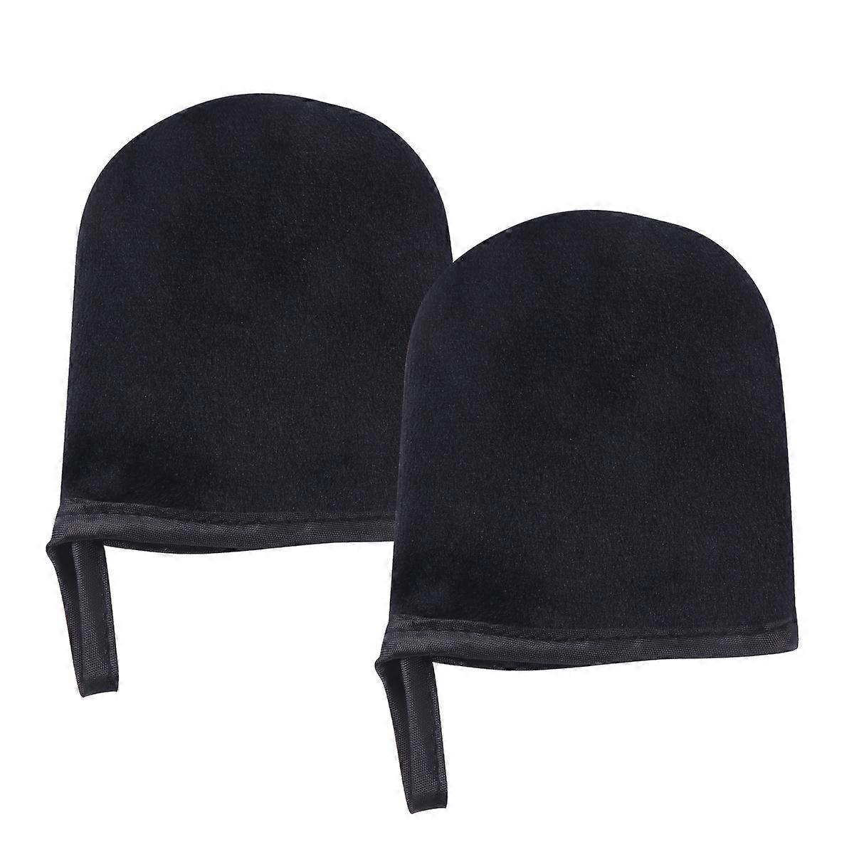 Black Tanning Gloves for Self Tanning Lotion Application 2Pcs Set