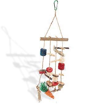 Hamster-Kauspielzeug-Set aus Holz für den Haustierkäfig