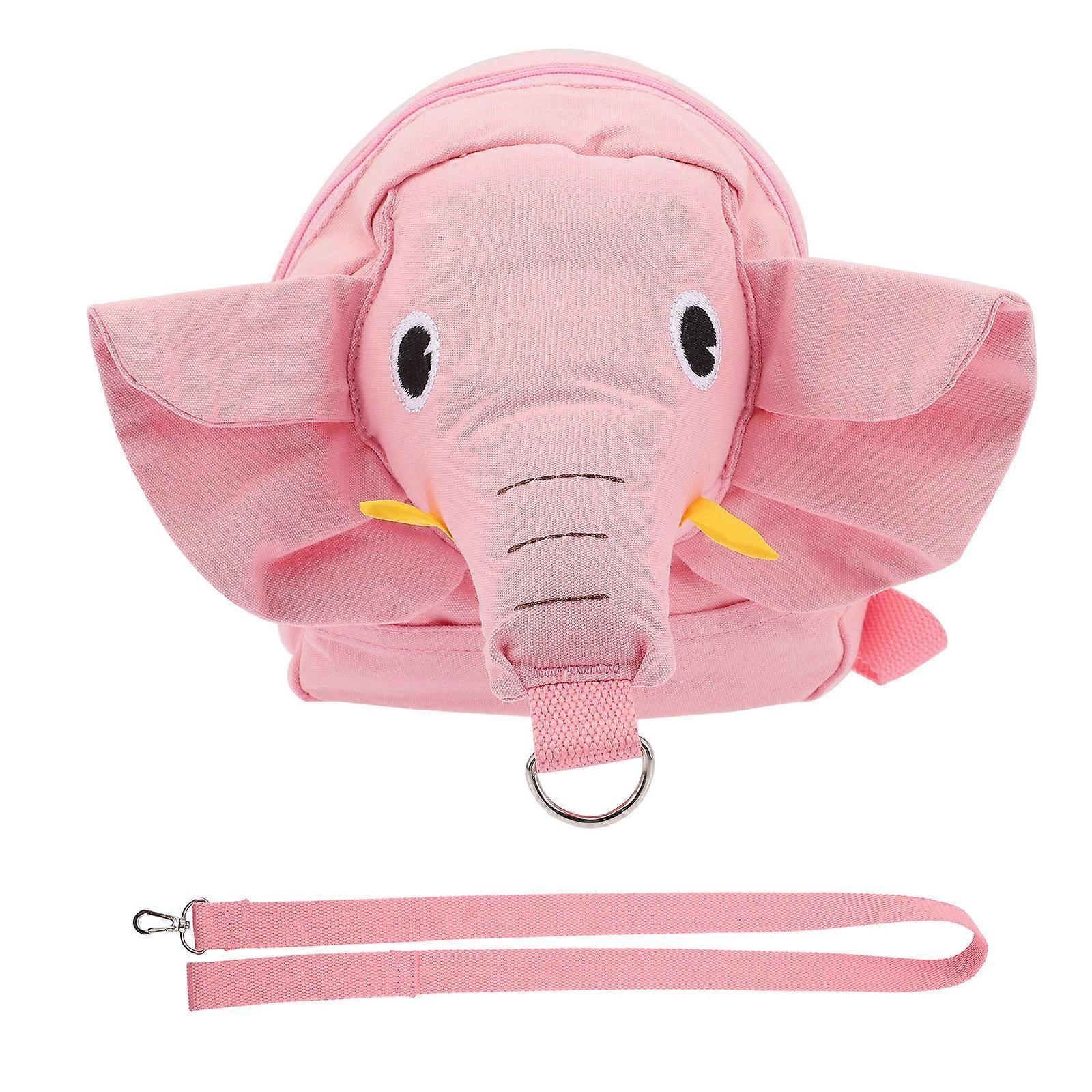 Elephant Backpack Leash for Toddlers 1Set Pink Cotton Comfortable Design