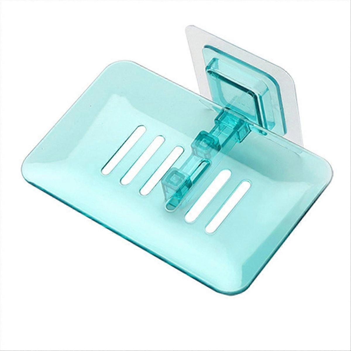 Soap Box Soap Holder Self Adhesive Draining Wall-Mounted Soap Holder