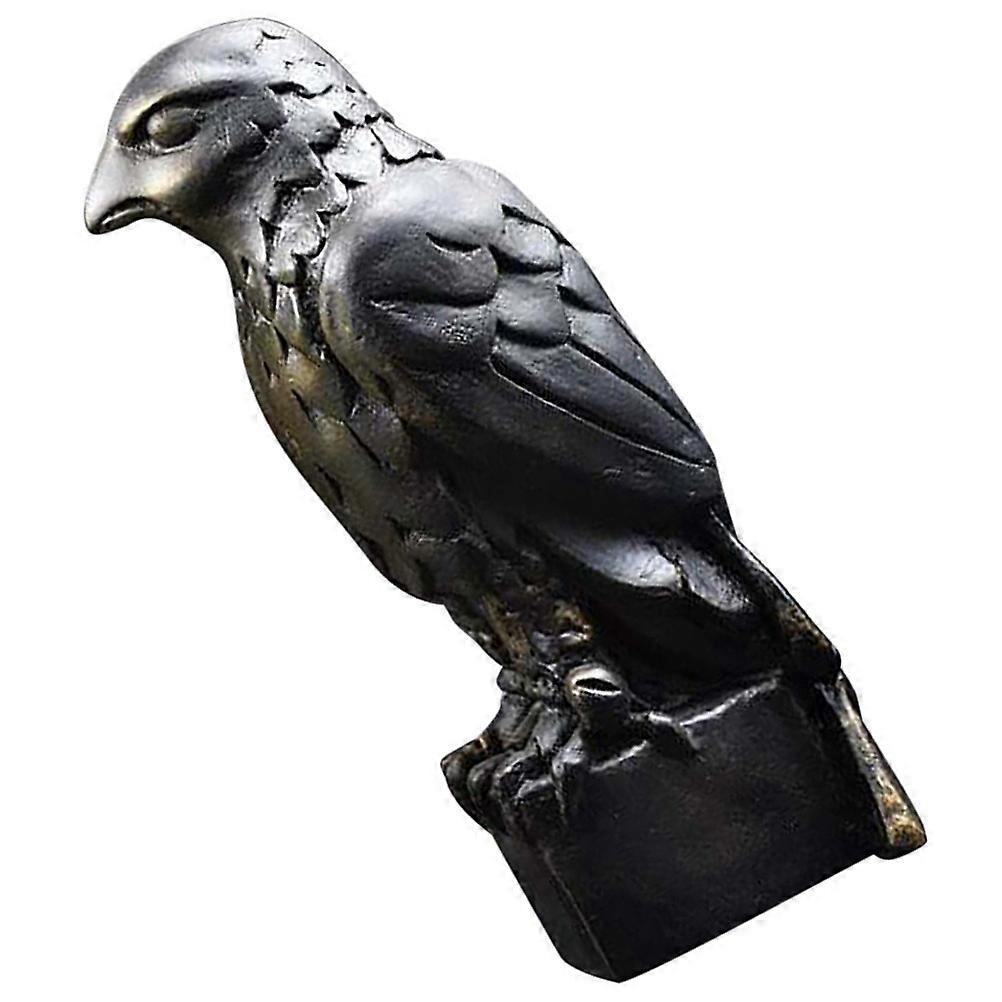 Black Resin Eagle Figurine for Garden Decoration Creative Eagle Statue
