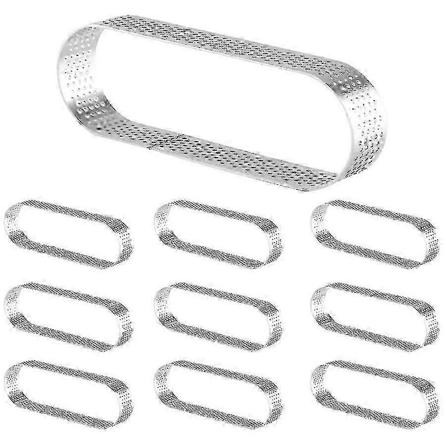 Oval Tart Ring Baking Mold 10 Pack