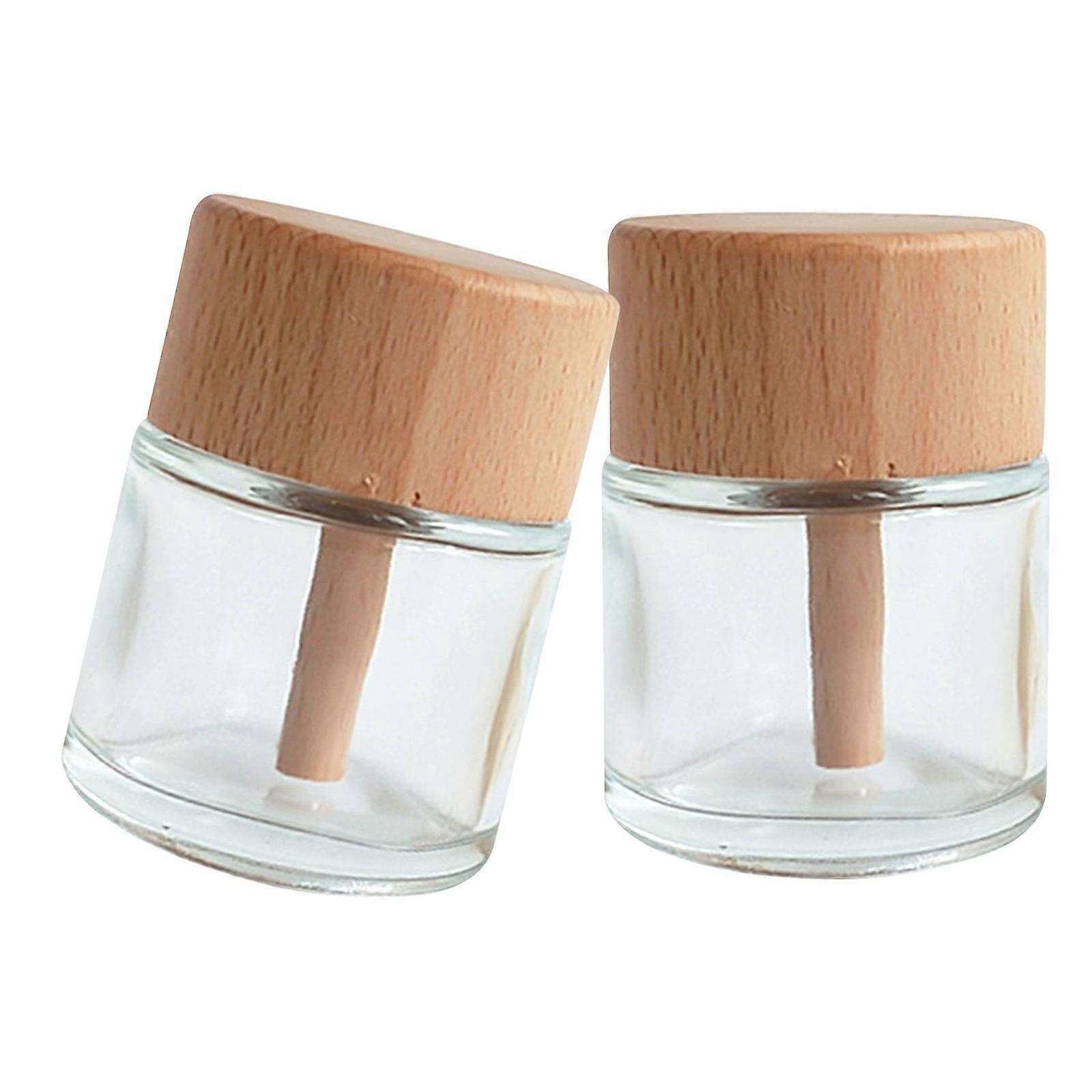 2pcs Glass Diffuser Bottles Diffuser Vase 50ml Empty Clear Reed Diffuser Bottles