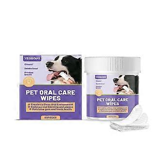 Yegbong Pet Dental Care Wipes: milde mondreiniging en tandverzorging voor honden en katten, voor dagelijks gebruik.