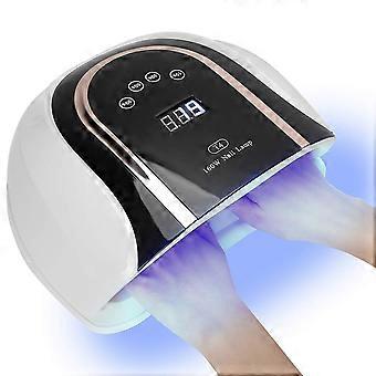 Negletørkerlampe for gellack, raskt og smertefritt tørkende UV LED-herdelys med automatisk sensorfunksjon, effektivt og romslig design for salong