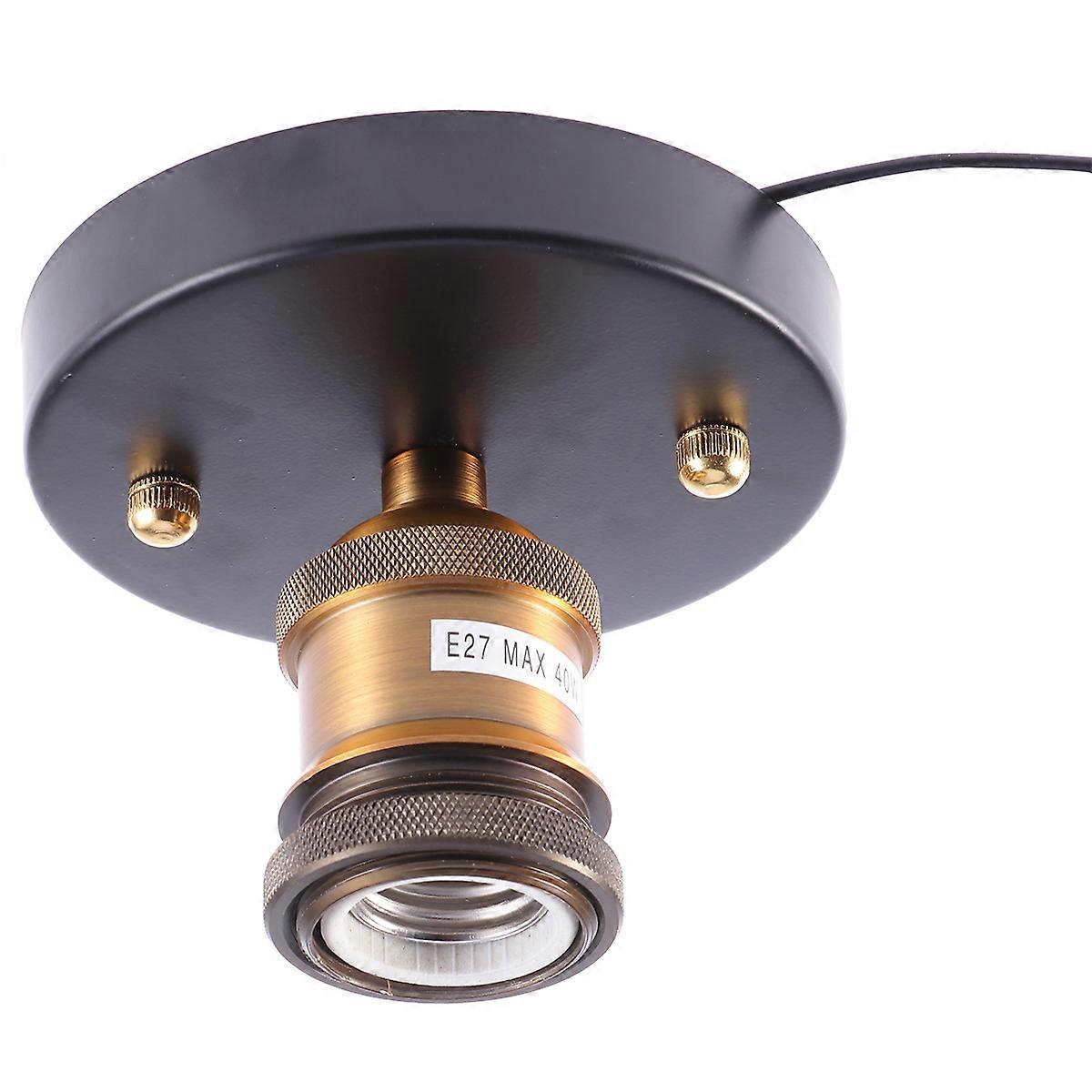 Vintage Ceiling Light Single Head E27 Lamp Holder for Lighting Black