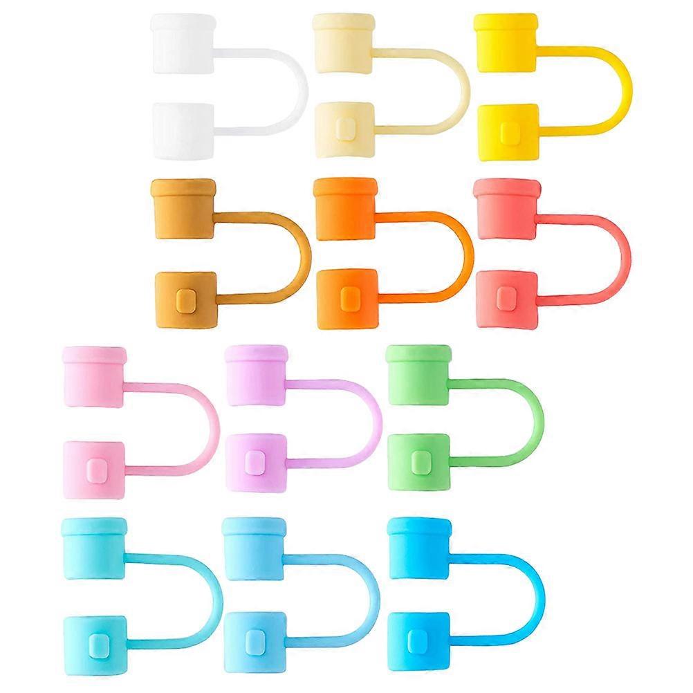 Straw Caps Dark Yellow For Camping 12Pcs