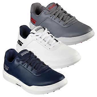 Skechers Hommes Go Golf Drive 5 Chaussures de golf imperméables en cuir Arch Fit