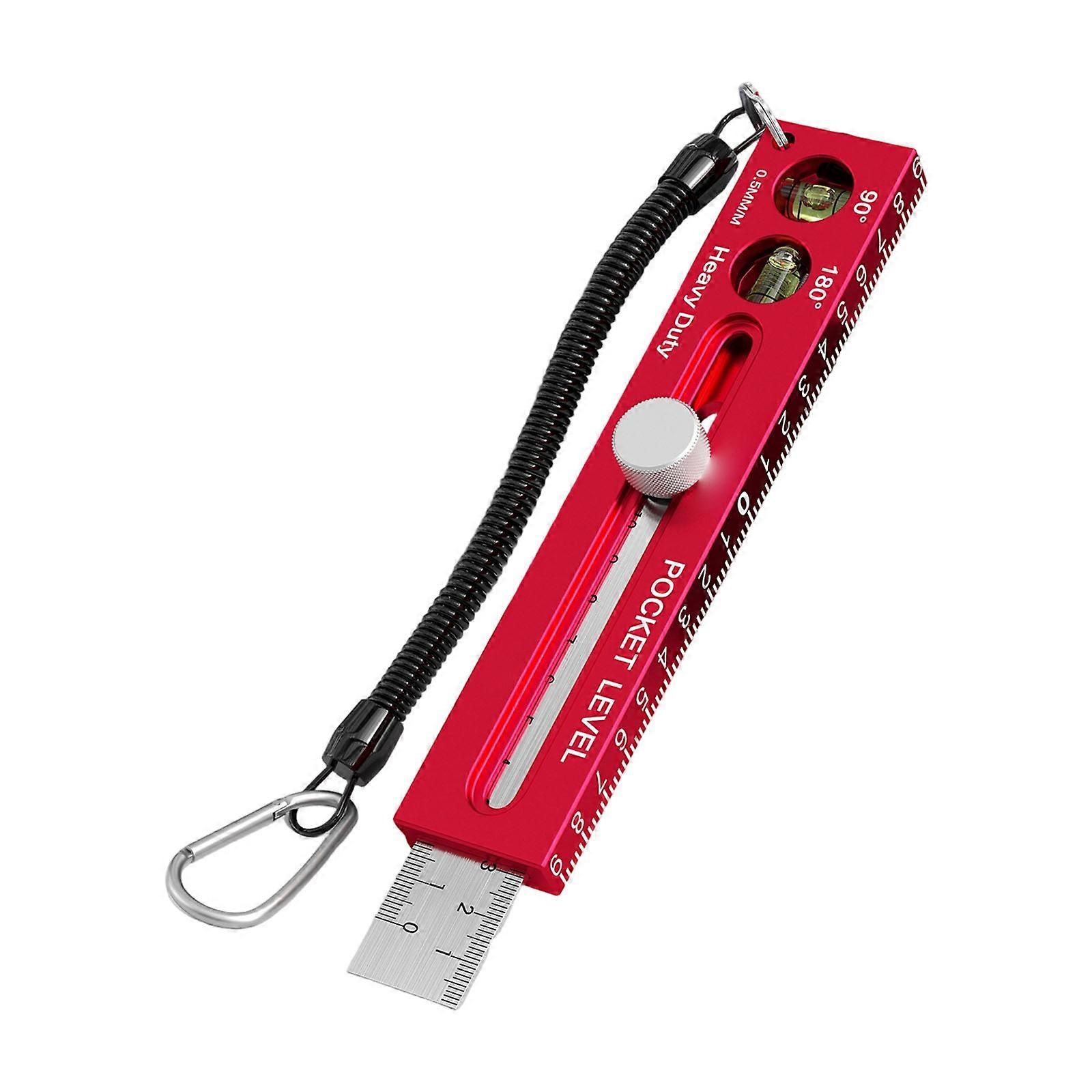 Multiple Angled Ruler Foldable Depth Measuring Tool Gauge For Woodworking Leveling Multifunctional Marking Protractor Multicolor