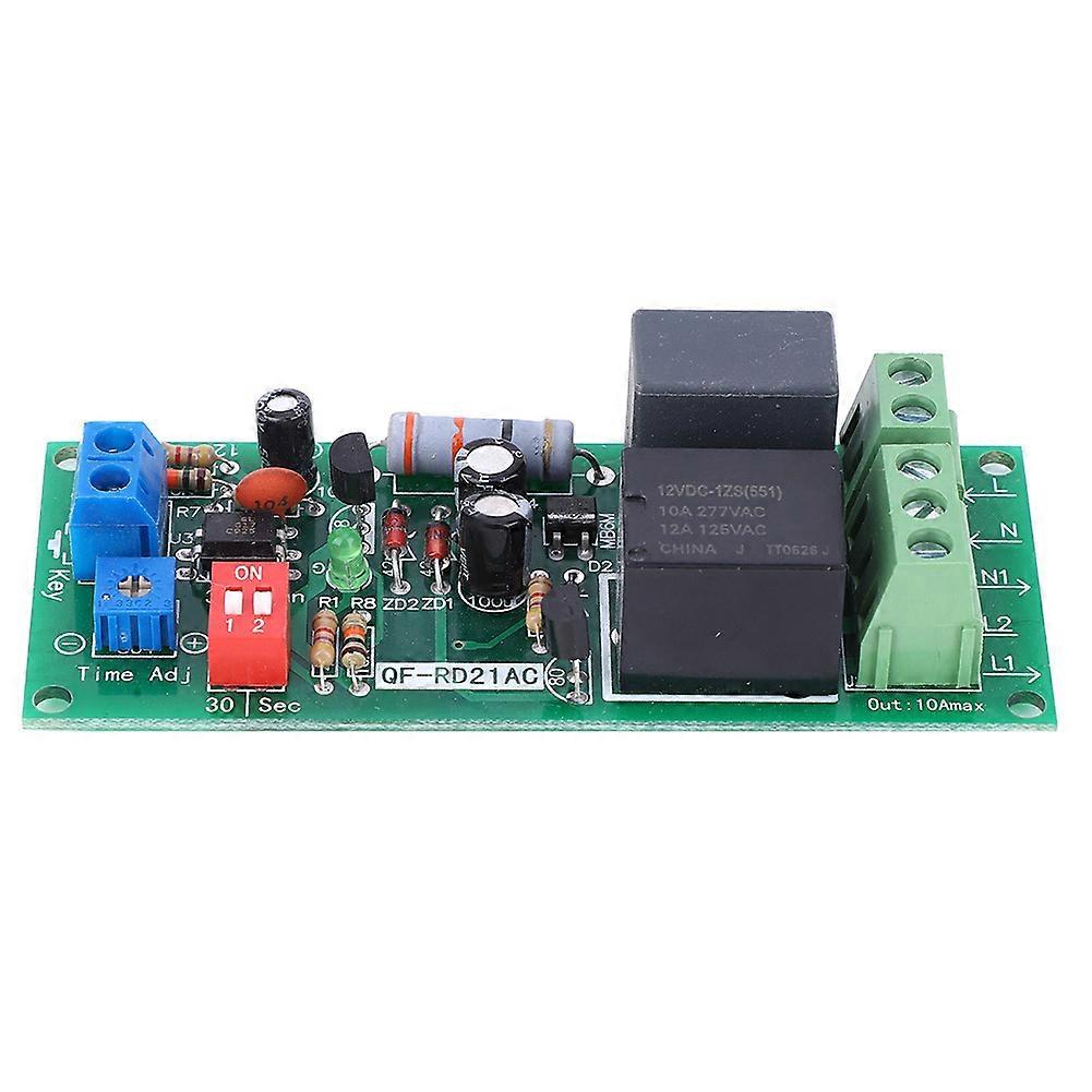 100-220V AC Delay Off Time Relay Module Timer Switch Board 0-300min