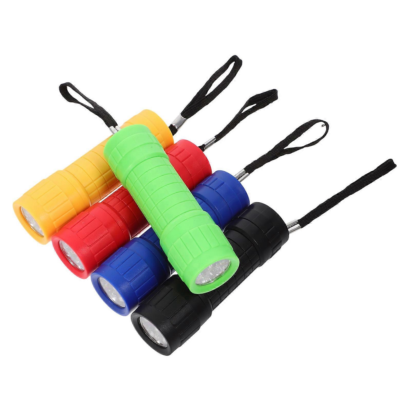 LED Mini Flashlight for Lighting 5Pcs Durable Plastic Material Use