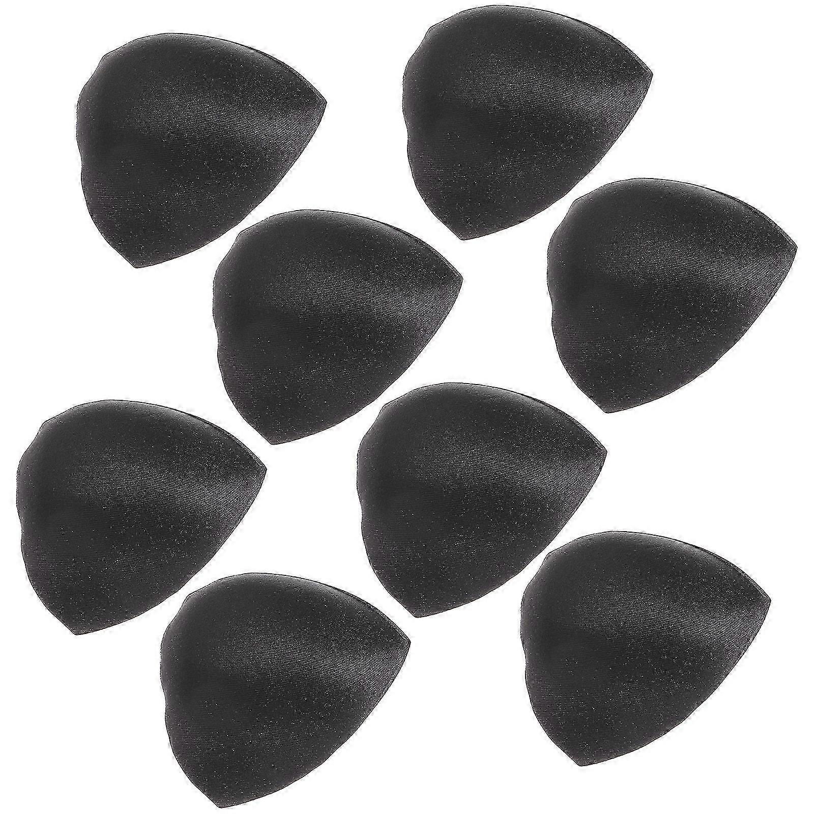 Bra Inserts Pads for 4Pair Removable Cup Bra Pad Insert Pads Black Use