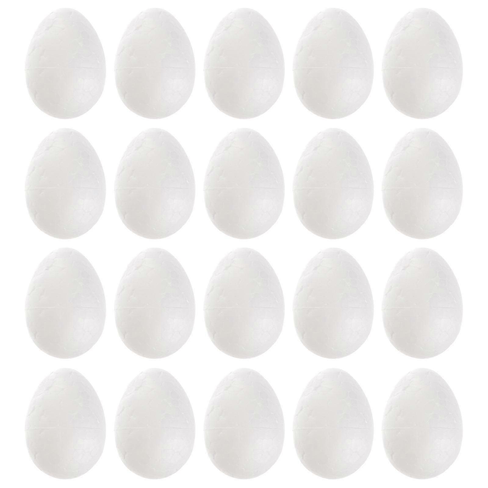 DIY Foam Egg Easter Egg Crafts 50Pcs White Durable Durable Eggs