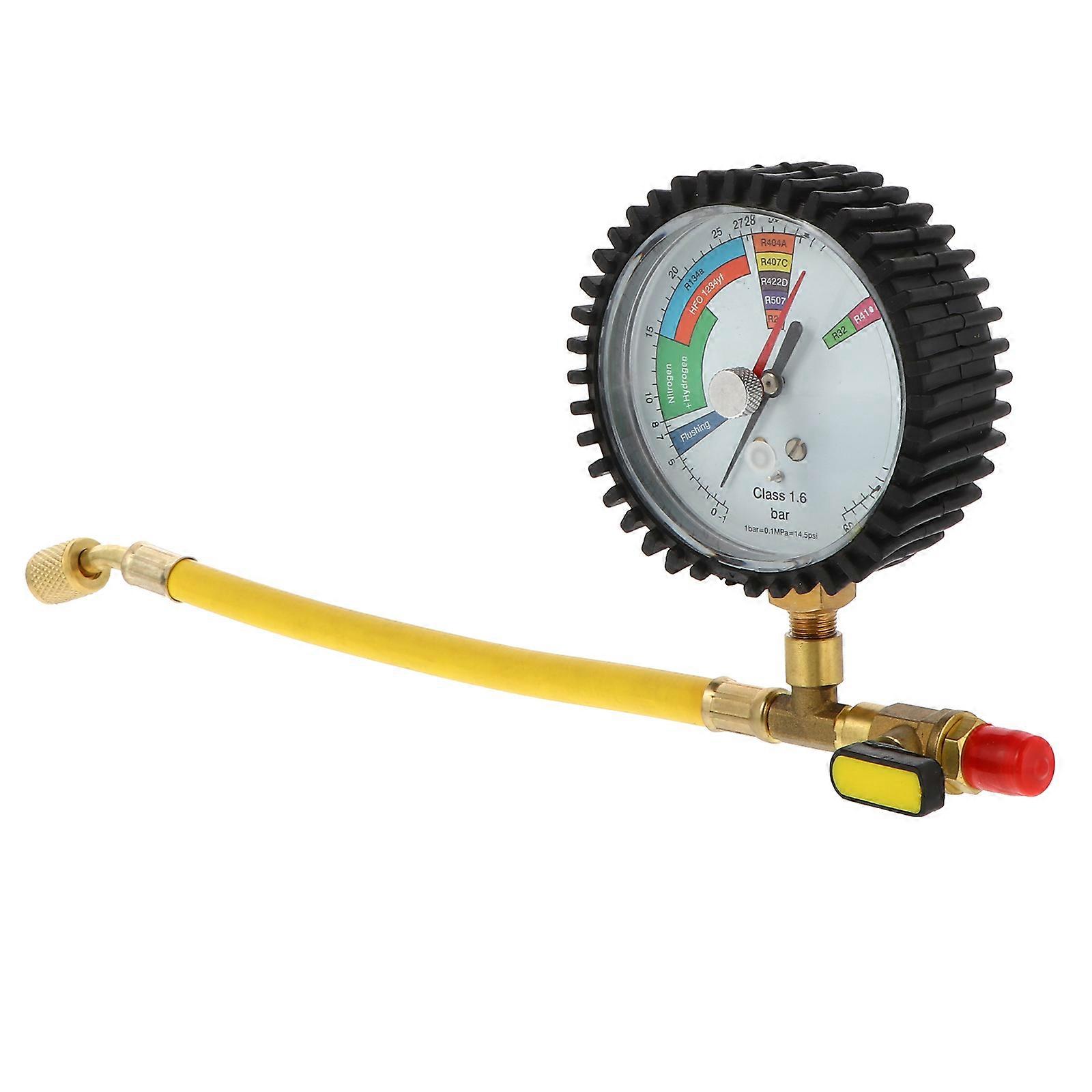 Nitrogen Pressure Test Gauge Air Conditioning Refrigeration Test Table