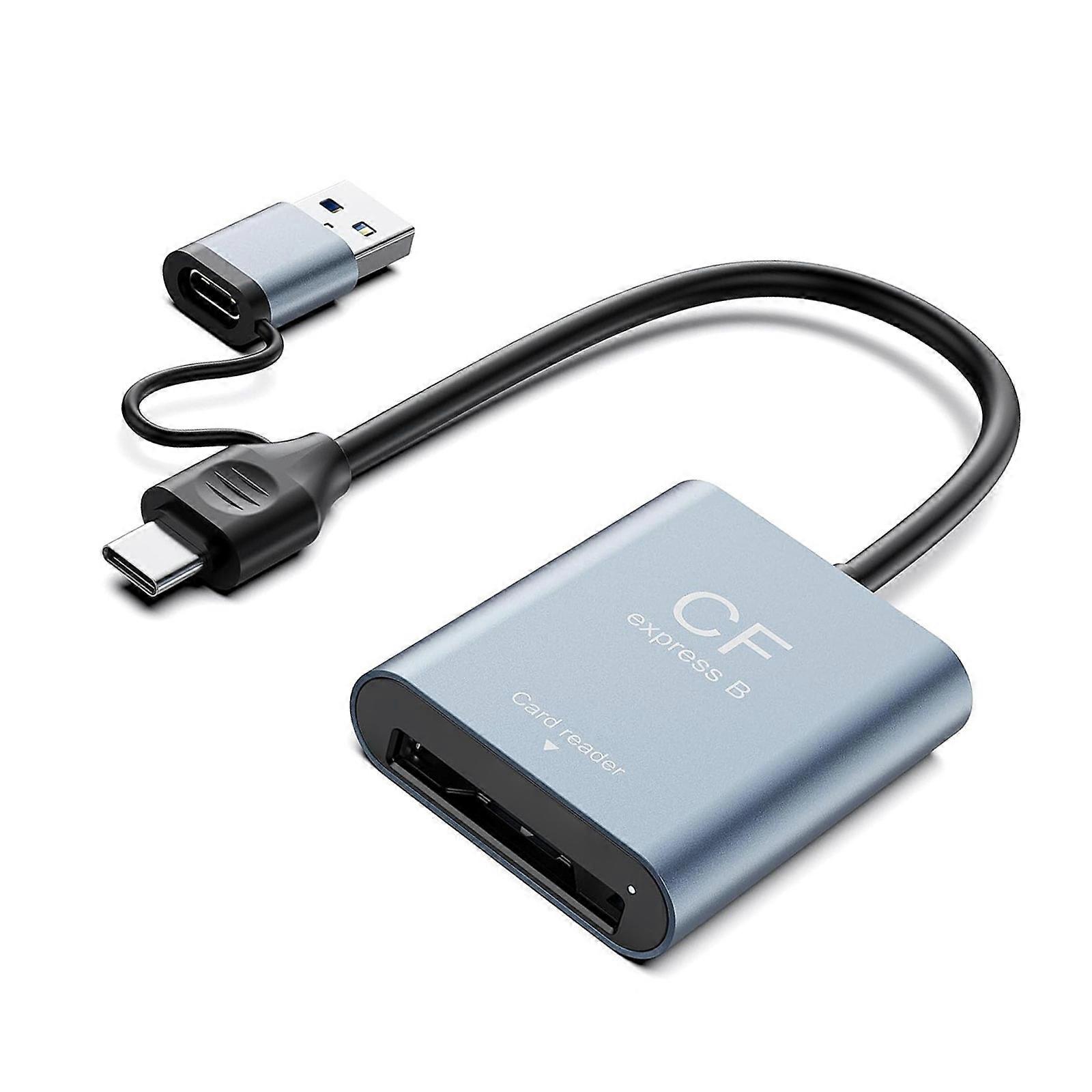 Multifunctional USB 3.2 Memory Card Reader For CFe A And SD3.0 Storage Devices Multicolor