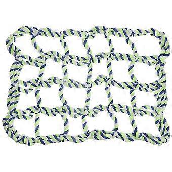 Buntes Kletternetz, Hängematte für Kleintiere, aus Baumwollseil
