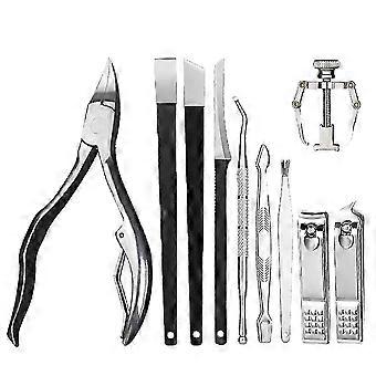 Thick Nail Tool Kit Pedicure Knife Stainless Steel Nail Cutter Cuticle Manicure Tools Toe Nail File for Thick Ingrown Nails Foot Care