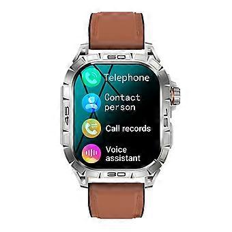 Reloj deportivo inteligente K63 Cuero marrón