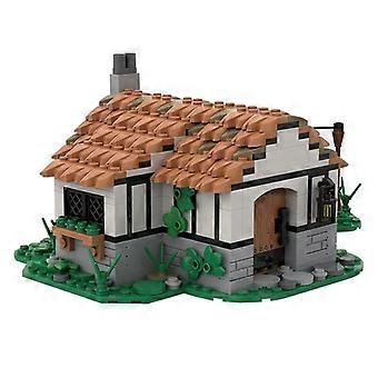 Kleine mittelalterliche Cottage-Bausteine Moc 545pcs Architektur Modell-Sets von DIY-Spielzeug für Kind Junge Erwachsene Spielzeug