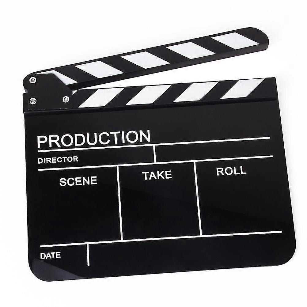 Tvs TV Clapperboard Acrylique Clapperboard Televisor Version anglaise Clapper Board