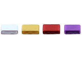 10pcs Uhrenarmband Schlaufen Uhrenarmband Bewegliche Ringe Silikon Uhr Lünette Uhrenarmband Zubehör - 16mm (zufällig)