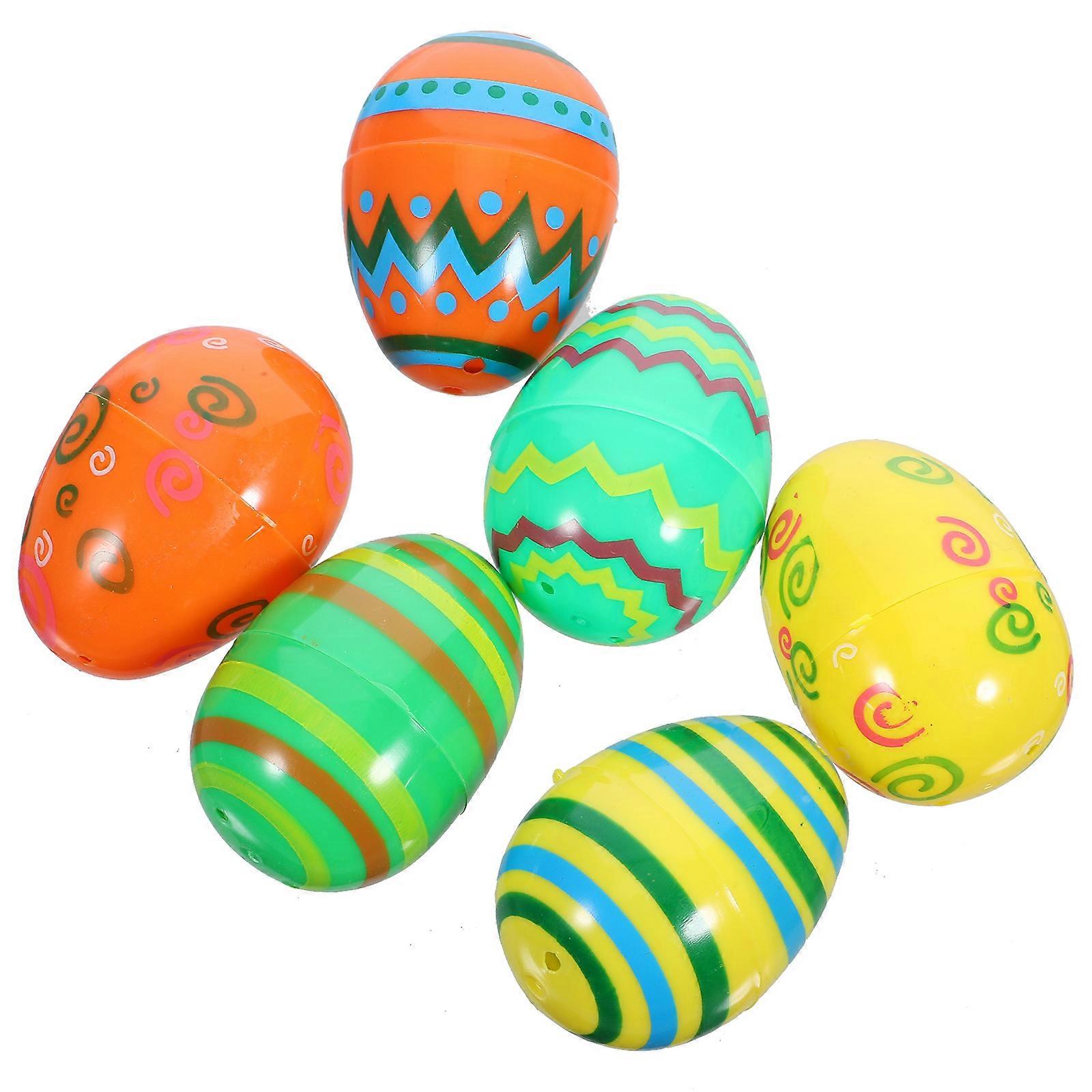 12pcs Fillable Easter Eggs Reusable Easter Party Favors Supplies Easter Egg Candy Boxes