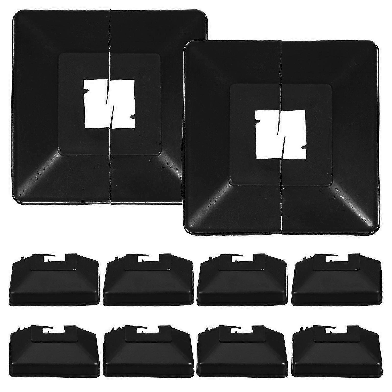 Decorative Plastic Post Skirt compatible withFence Post Base Cover 6Pcs