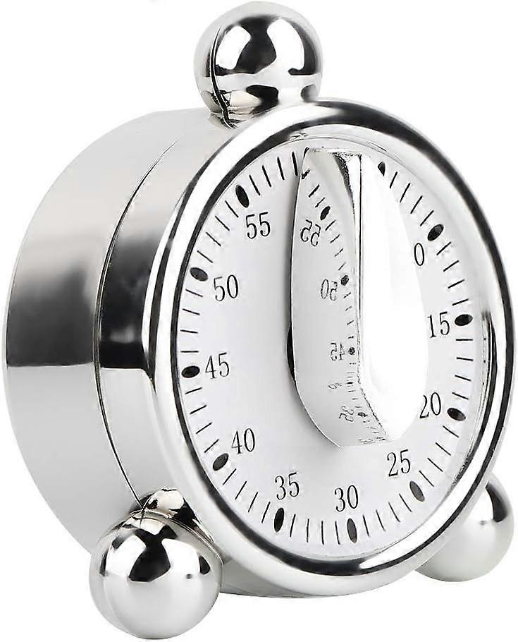 Kitchen timer, 60-minute mini cooker timer without batteries, magnetic countdown clock