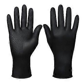 KATEA Hair Dye Gloves Black Reusable Rubber Gloves Hair Coloring Accessories for Hair Salon Hair Dyeing 10Pcs