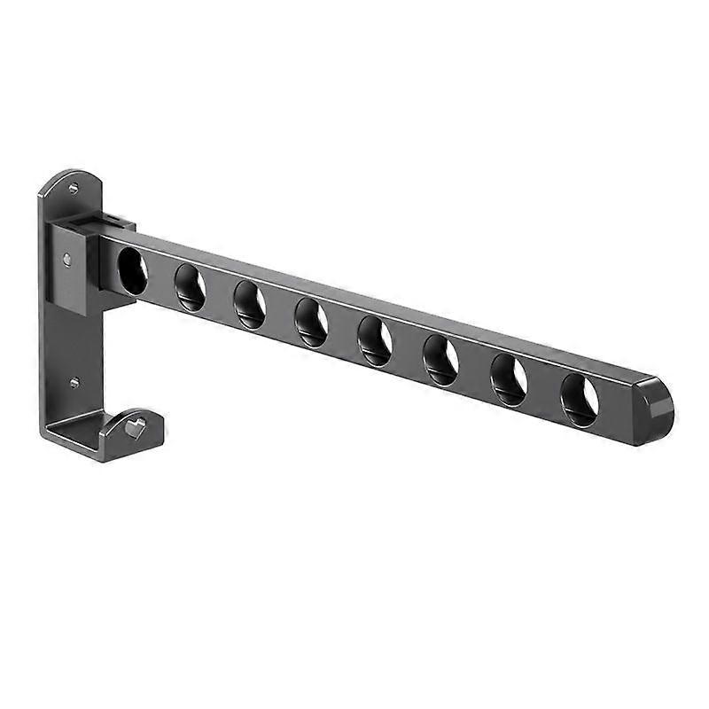 Folding Wall-Mounted Clothes Hanger, 8-Hole, Adjustable 32cm
