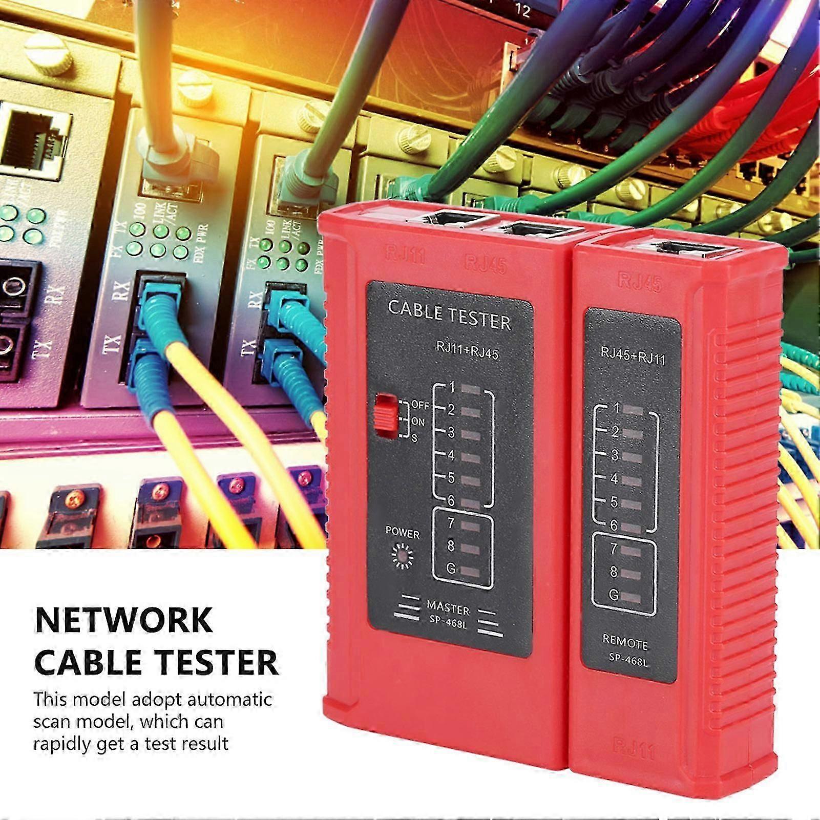Network Cable Tester for RJ45 and RJ11 Ethernet LAN Testing Tool