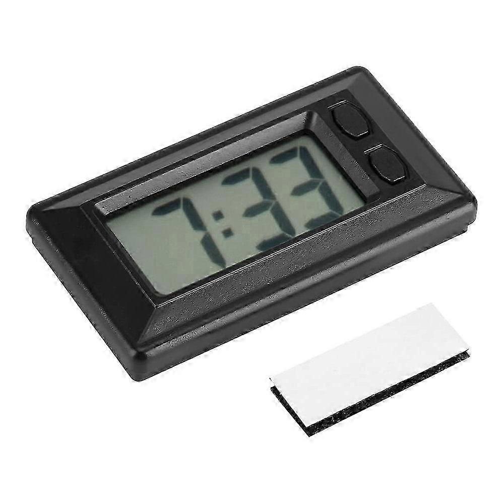 Mini Clock Digital Clock LCD Motorcycle Table Car Office Clock Electronic Display Date 24 Hours Cale