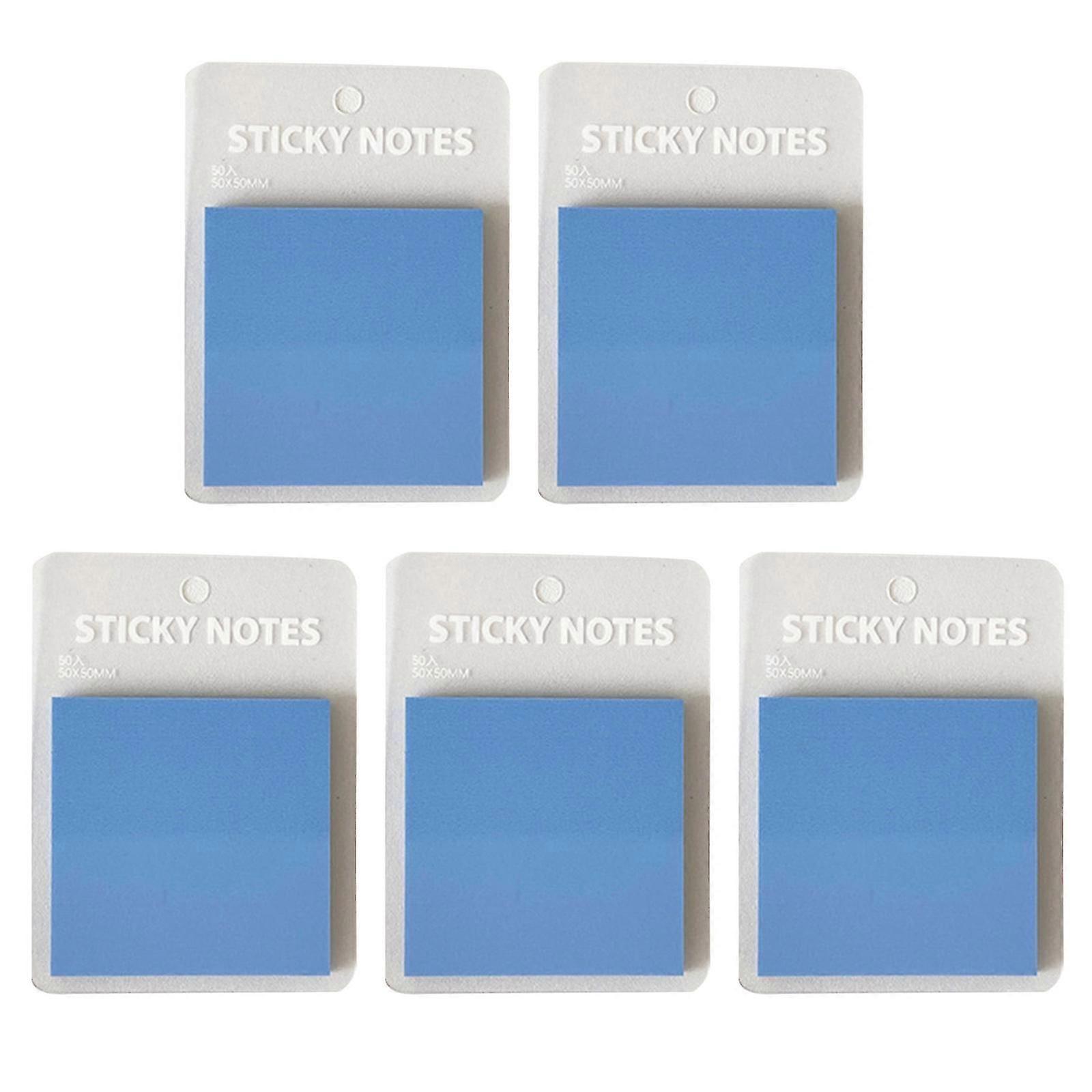 5x Clear Sticky Notes Translucent Colored Sticky Notes Pads Waterproof See-Through Memo Sticky Notes for Study Reading Multicolor