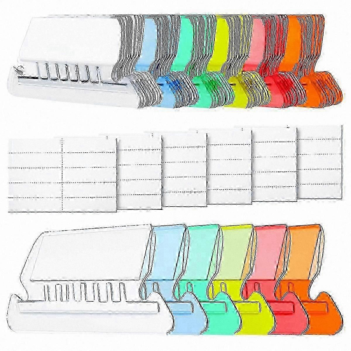 Optimized Hanging Folder Tabs and Inserts compatible with Quick File Identification - 120 Pcs, Easy Read