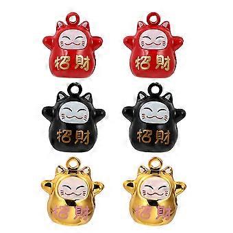 DIY Bell Cat Decor Copper Bells for Decor 9Pcs Luck Cat Jewelry Accessories