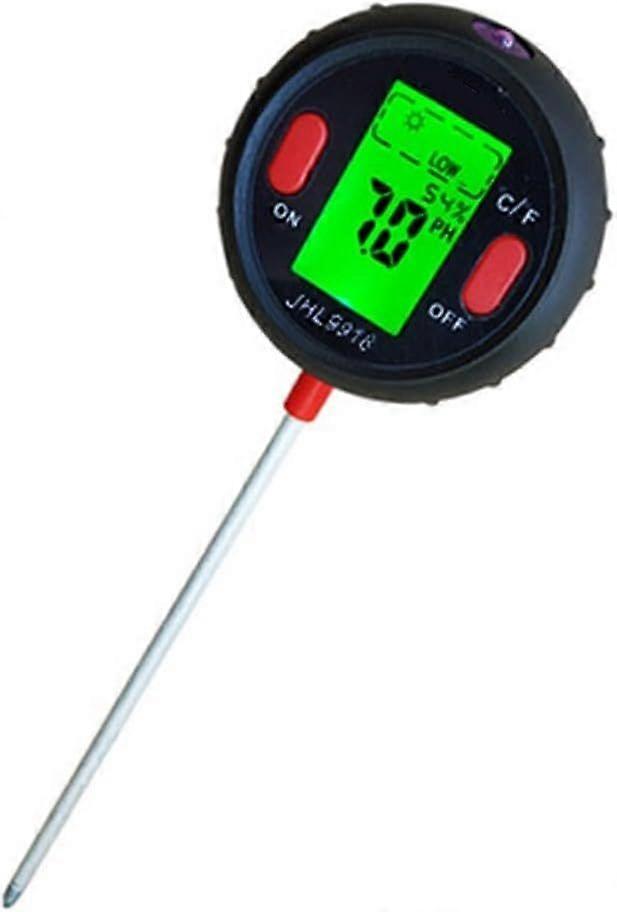 5 in 1 Soil Testing Device Measures Moisture pH Temperature Light