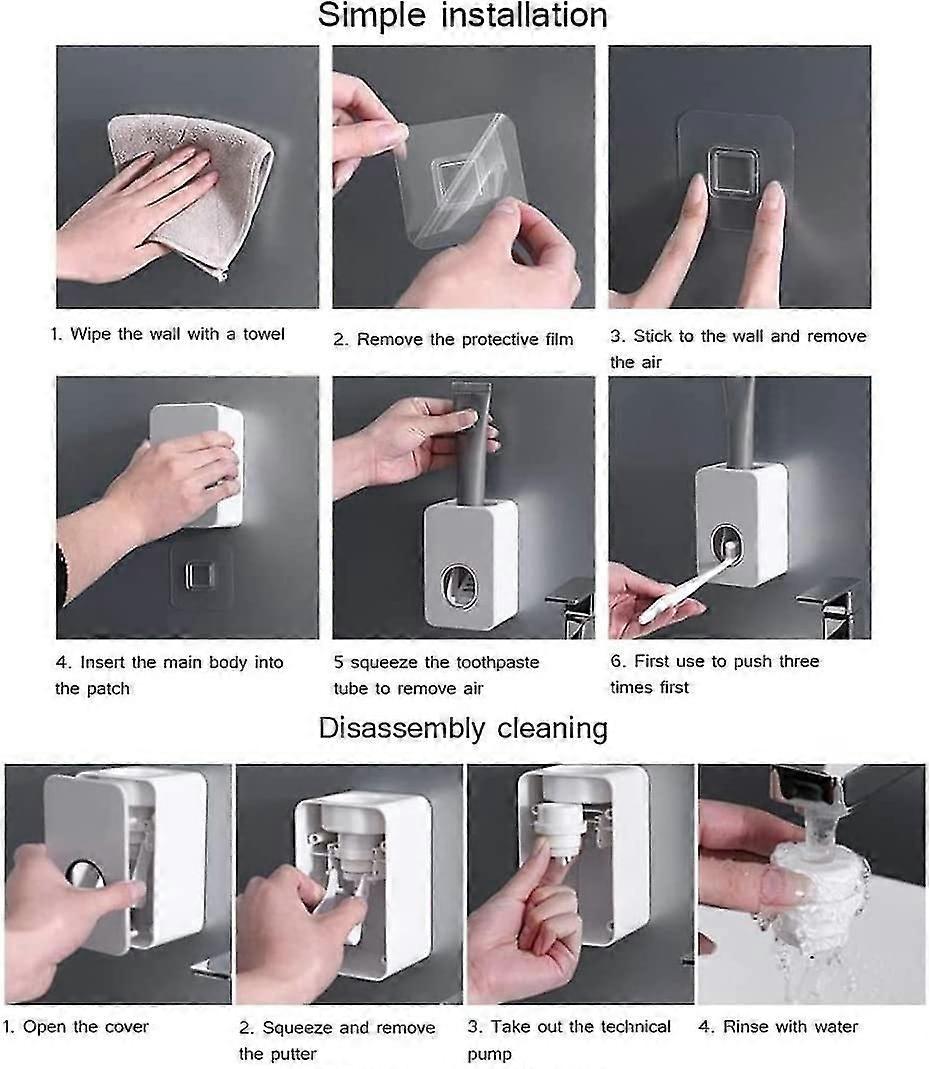 Toothpaste Sheer, No Perforated Toothpaste, Mounted Toothpaste Holder, Automatic Toothpaste Dispenser