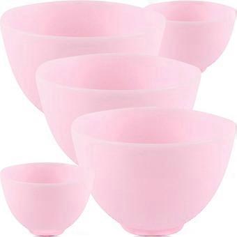 5pcs Facial Mask Mixing Bowls Silicone Facial Mask DIY Bowl Skincare Product Mixing Bowl