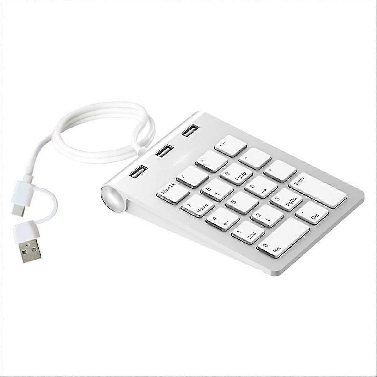 Mini Numeric Keypad Keyboard 18Keys Numeric Key Pad Numpad Number Pad