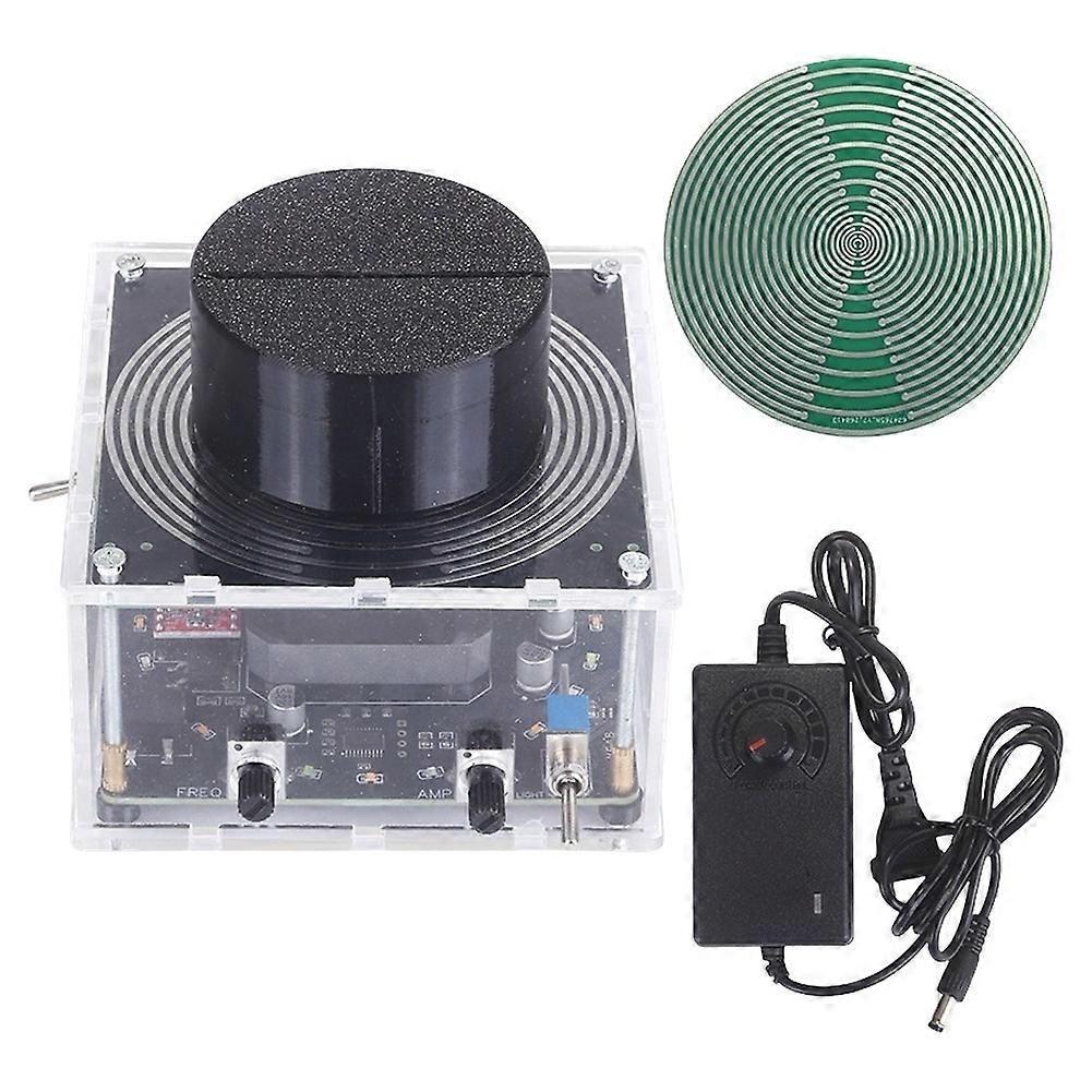 MWO Automatic Rotating Multi-Wave Oscillator Rotating Ornament - Rotating Copper Ring Light & Shadow Ornament EU Plug