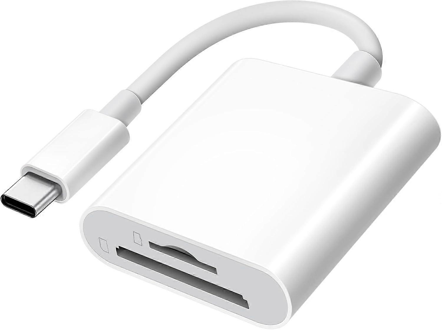 USB C SD Card Reader for iPhone 15 16/iPad/MacBook/Mac, xdgeLoad USB-C Type C SD Reader Supports SD and MicroSD Memory Card Adapter, Trail Camera