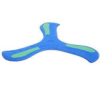 Blue Glow in The Dark Boomerang for Kids Soft Plastic Toy for Outdoor Use