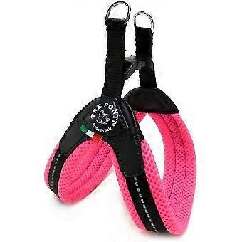 Easy Fit Mesh Fix Neon Dog Harness, Size 3.5, Suitable for Various dog Breeds in Pink ColorJJ