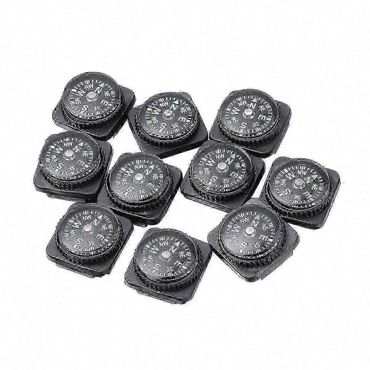 10pcs Outdoor Compass Practical Useful Compass Set for Hiking Navigation DL