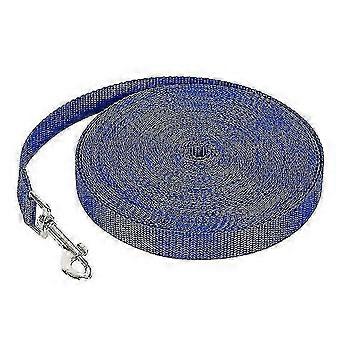 Laisse pour chien en nylon bleu de 6 m et 2 cm