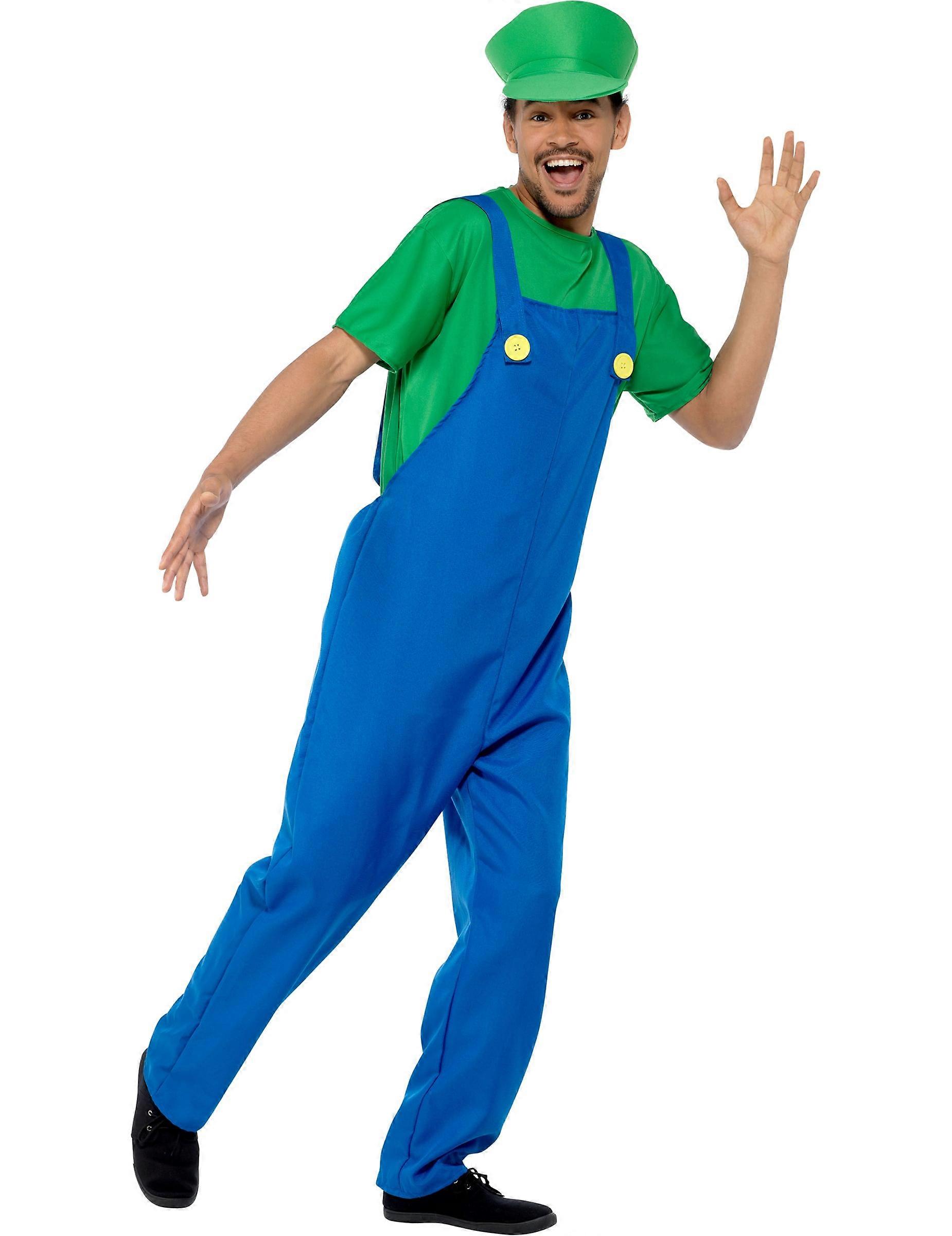 Green plumber costume for men
